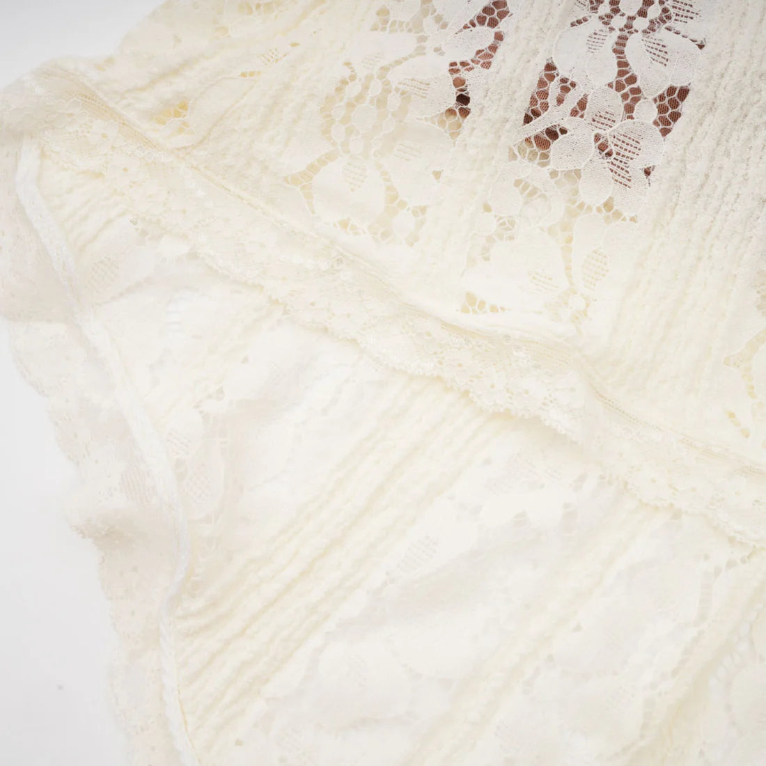 Ivoire Off-Shoulder Lace Gown with Sleeves