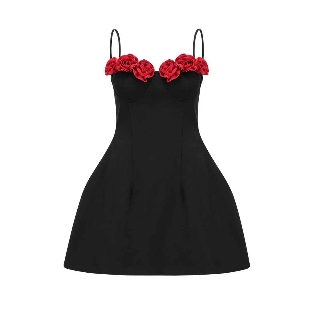 Midnight rose mini dress