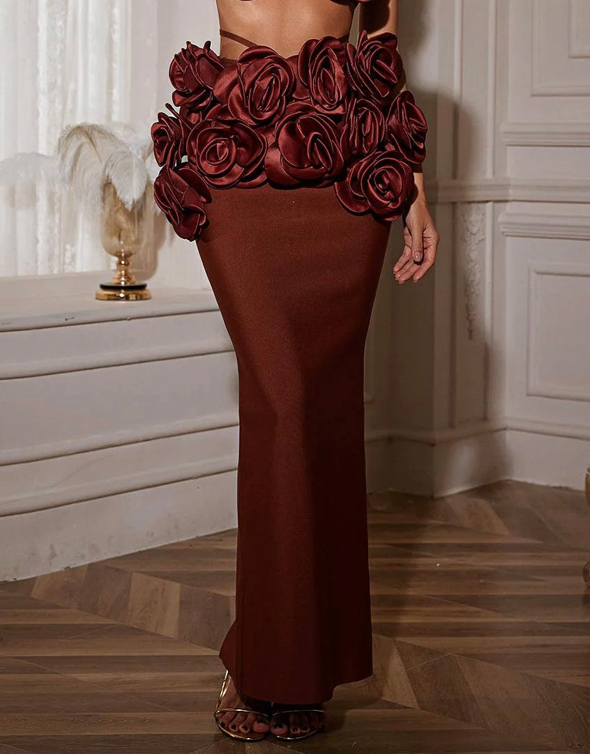 Irina floral bandage skirt set ensemble