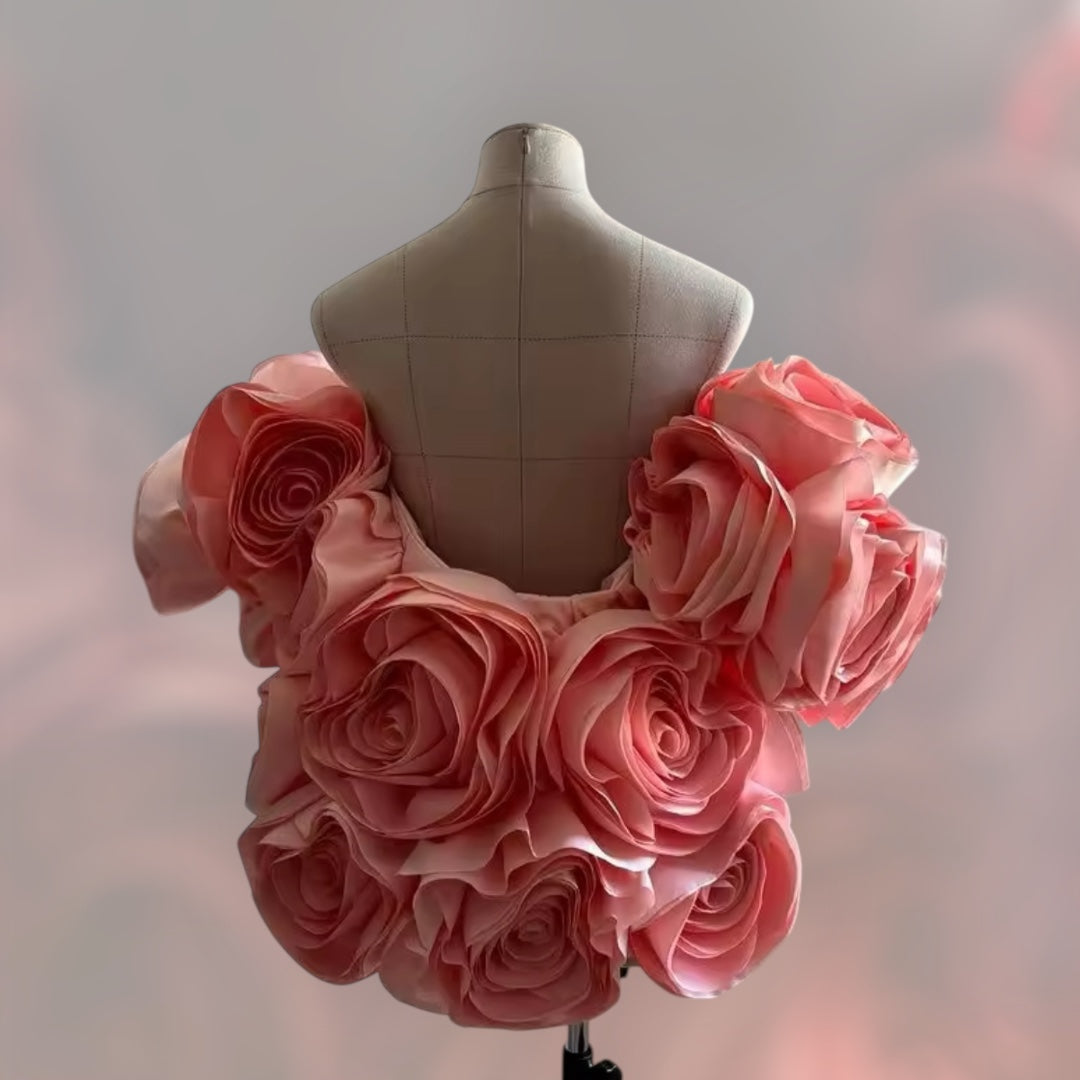 Custom-Made floral masterpiece gown long dress