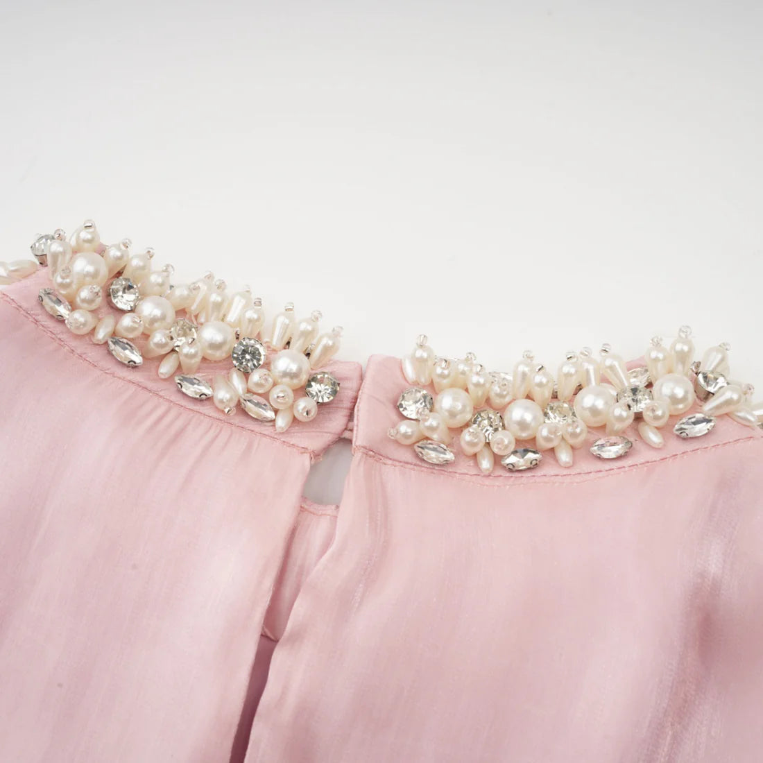 The Blush Pearl Fantasy Mini Dress