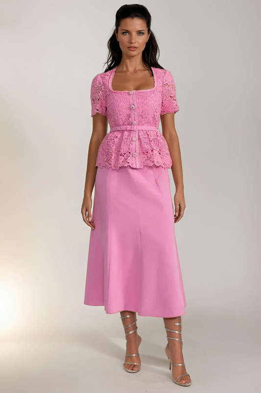 The Regal Rosé Ensemble pink dress